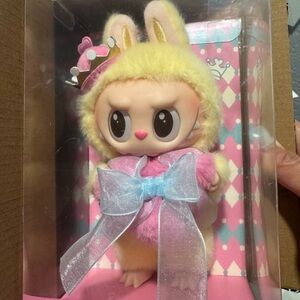 Brand New! Unboxed Labubu Let’s CheckMate Yellow & Pink Plush Toy